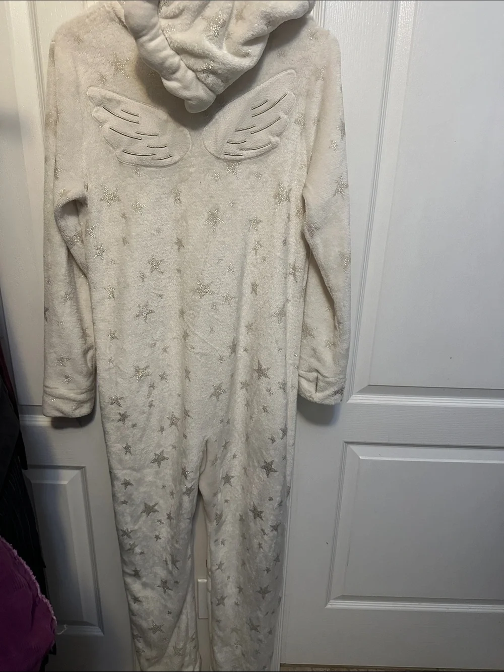 Justice Cream Star-Print Hooded One-Piece Footie